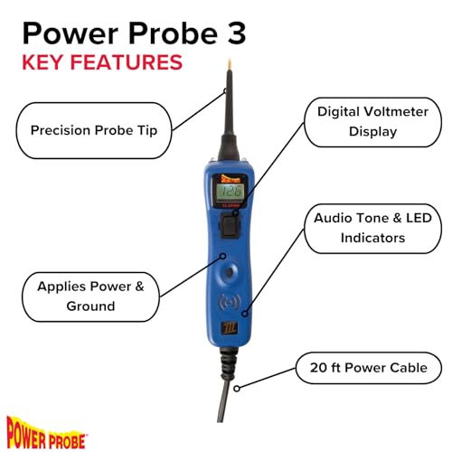 Power Probe 3 Circuit Tester, Supplies Power & Ground (PP3CSBLU) - color: Blue - Limited Edition