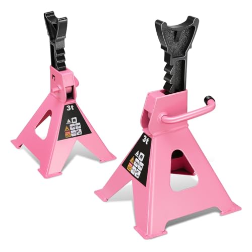 Auto Dynasty 3 Ton Floor Jack, Hydraulic w/Single Piston Quick Lift, Pink | Heavy Duty Steel Hydraulic Car Jack, Single Piston Quick Lift Pump, Lifting Range 7.7" to 21", 3T Capacity, for Car/SUV/Truck - color: Pink, size: 3 ton
