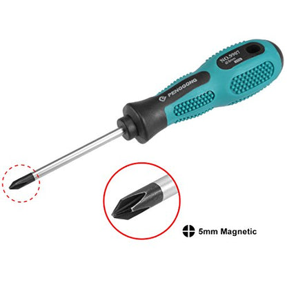 uxcell #1 Phillips Screwdriver 3 Inch Round Shaft Non Slip Comfortable Handle - size: PH1 x 3"