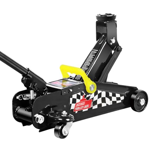 Jack Boss Floor Jack 1.5 Ton (3,000 LBs) Hydraulic Car Jack, Lifting Range from 5.1 Inch to 12.6 Inch, Fits Sedans Automotive Black - color: Black, size: 1.5 Ton Sedan