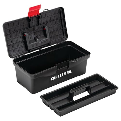CRAFTSMAN Tool Box, Lockable, 13 in., Red/Black (CMST13004)