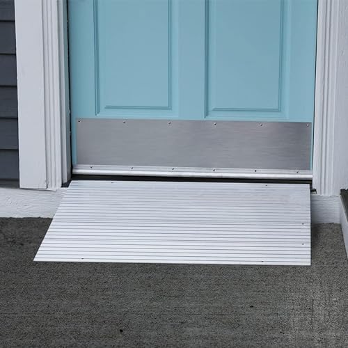 EZ-ACCESS - Threshold Ramps for Doorways - Portable Wheelchair Ramp for Home Steps, Aluminum Door Threshold Sliding Doors, Walker & Wheelchair Access - Adjustable Modular Transitions, 2" Rise - size: 2 Inch
