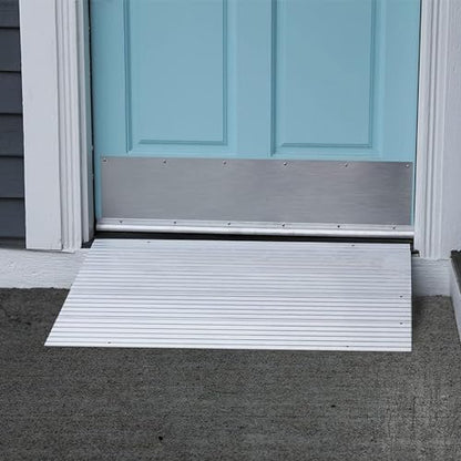 EZ-ACCESS - Threshold Ramps for Doorways - Portable Wheelchair Ramp for Home Steps, Aluminum Door Threshold Sliding Doors, Walker & Wheelchair Access - Adjustable Modular Transitions, 2" Rise - size: 2 Inch