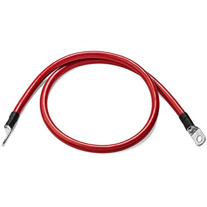 Spartan Power Red 1 Foot 1/0 AWG Battery Cable, Positive Only 3/8" M10 - color: 1/0 AWG-RED-3/8", size: 1-FT
