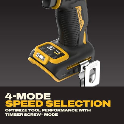 DEWALT 20V MAX XR Impact Wrench Cordless 7/16 inch Brushless Impact Gun, 4-Mode Speed Selection Including Timber Screw, Tool Only (DCF937B) - style: NEW - 20V 7/16 Impact Wrench