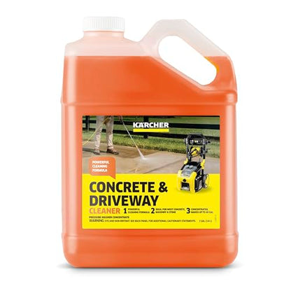 KÄRCHER Concrete & Driveway Cleaner, Cleans Concrete, Brick, Mansory, and Stone Areas, Highly Concentrated, Makes up to 40 gal of Cleaner, Readily Biodegradable, For Pressure Washers - style: Concrete & Driveway Cleaner