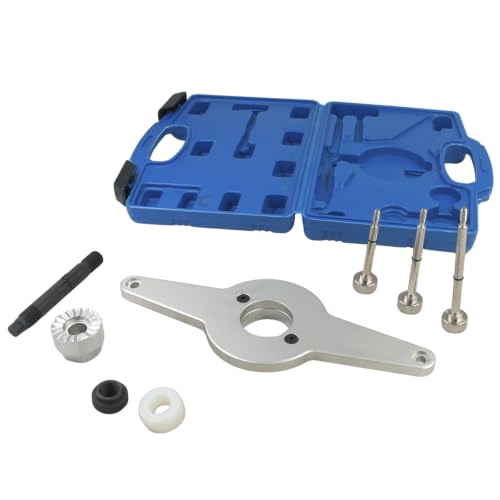 Vibration Damper Holding Tool Crankshaft Pulley Removal Shock Absorber Kit T10531 T10368 Compatible with Volkswagen Engine EA888 1.8L 2.0L TFSI 4V CABB Car A3 S3 A4 S4 A5 S5 A6 S6 A7 S7