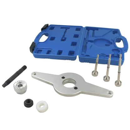 Vibration Damper Holding Tool Crankshaft Pulley Removal Shock Absorber Kit T10531 T10368 Compatible with Volkswagen Engine EA888 1.8L 2.0L TFSI 4V CABB Car A3 S3 A4 S4 A5 S5 A6 S6 A7 S7