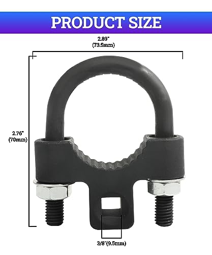 Zlirfy Tie Rod Removal Tool,3/8” inch Universal Low Profile Tool,Car Accessories Auto Tools Inner Tie Rod U-Wrench Repair Mechanic Tools,Inner Tie Rod Tool for Inner Tie Rod Removal and Installation