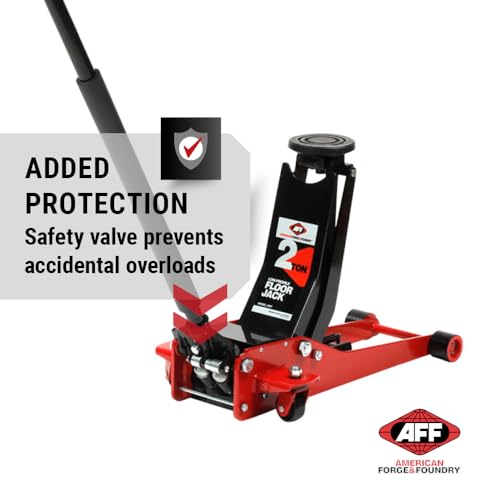 AFF 2 Ton Professional Floor Jack - Heavy Duty, Dual Pump - Low Profile Hydraulic Car Jack - style: Floor Jack