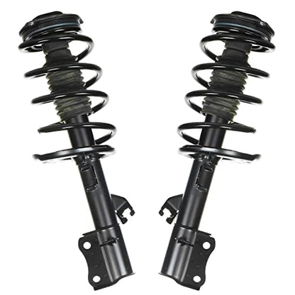 Detroit Axle - 4pc Front Struts Kit for 2015-2019 Nissan Sentra 2 Ready Struts w/Coil Spring Assembly 2 Sway Bar End Links 2016 2017 2018 Replacement Suspension - size: 4QS50391/ sway kit