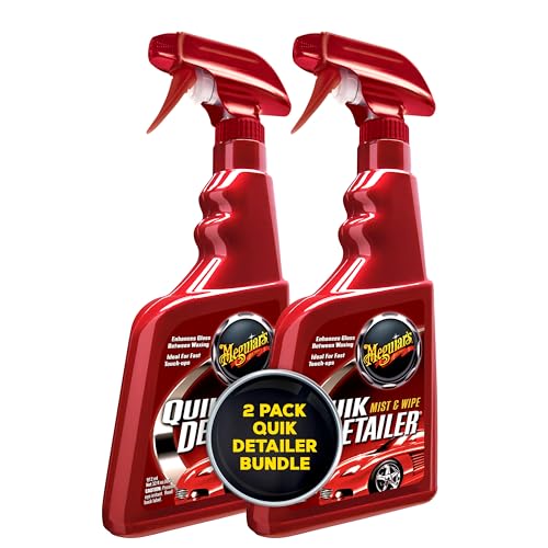 Meguiar's Quik Detailer, Mist & Wipe Car Detailing Spray, Clear Light Contaminants and Boost Shine with a Quick Detailer Spray that Keeps Paint and Wax Looking Like New, 32 oz., (Pack of 2) - size: 32 Fl Oz (Pack of 2)
