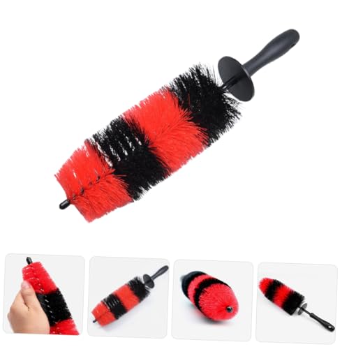 Wheel Brush for Car Cleaning Ergonomic Tire Hub with Dense Bristles Multi Purpose Use for Rims and More Durable Material for Car Detailing