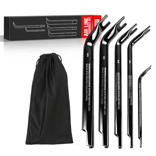 42400 Style Air Line Disconnect Tool Set Double-Ended Air Brake Line Disconnect Kit for Semi Trucks, Diesel Mechanics, and Heavy-Duty Air Systems (1/8"-5/8")