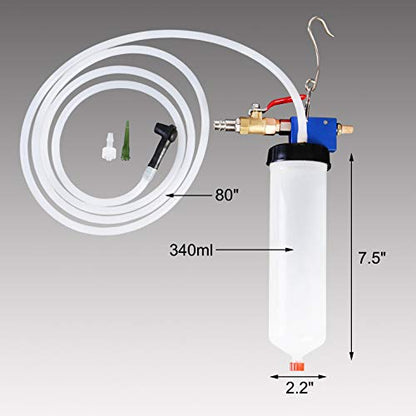 YSTOOL Brake and Clutch Fluid Pneumatic Vacuum Bleeder Bleeding Tool Kit to Change Brake Clutch Oil Power Steering Oil Engine Oil for Auto Car Truck Motorcycle Use