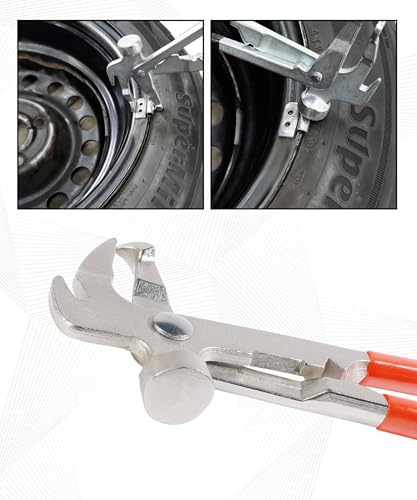 Wheel Balancer,Car Accessories Universal Tire Hammer,Automotive Tire Repair Tools Wheel Weight Pliers,Used to Adjust Clip-on Balancing Wheels Weights,Suitable for Most Cars,SUVs,Trucks