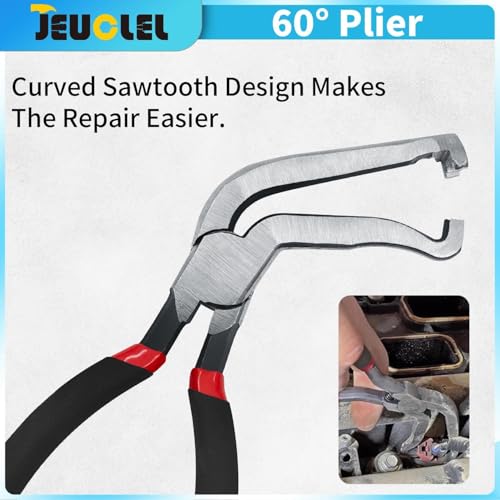 3PCS Electrical Disconnect Pliers, Electrical Connector Separator | Auto Pliers, Hose Clam, Terminal Removal, Fuel Line Disconnect, Connector Removal Tool‌, ‌Electrical Plug Pliers‌ Tool‌ Kit - size: 3Pcs（Black）