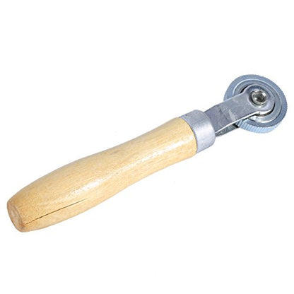 Tire Patch Kit, Wooden Handle Repair Tube Stitch Puncture Patch for Glue Tread Sidewall Repair (1.57" Diameter)