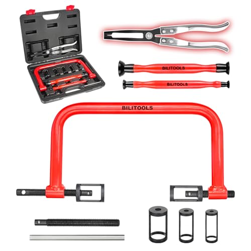 BILITOOLS 13pcs Valve Spring Compressor Tools, Valve Lapping/Grinding Tool | Straight Valve Stem Seal Plier, for ATV, Car, Motorcycle, Small Engine Equipment - size: 13pcs