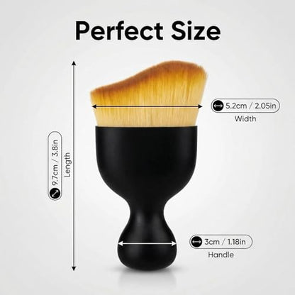 2 Pieces Car Detailing Brush Set, Super Soft Bristles for Dashboard, Vents, Leather & Screens, Compact Design with Case, Interior Cleaning Tools for Car & Home