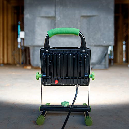 POWERSMITH 10,000 Portable LED Work Light with Metal Housing and Stand, Impact Resistant Lens, and 5 Year Warranty (PWLS100H) - size: 10,000 Lumen