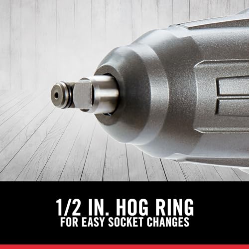 PORTER-CABLE Impact Wrench, 450 lbs of Torque, 1/2 Inch Hog Ring, 7.5-Amp, Corded (PCE211)