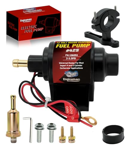 Electric Fuel Pump 2-3.5psi 12V Electric Transfer Universal Low Pressure Gas Diesel Fuel Pump for All 12V Motorcycle Cars Trucks Boats Carburetor - color: 2-3.5PSI for Motorcycle Gasoline