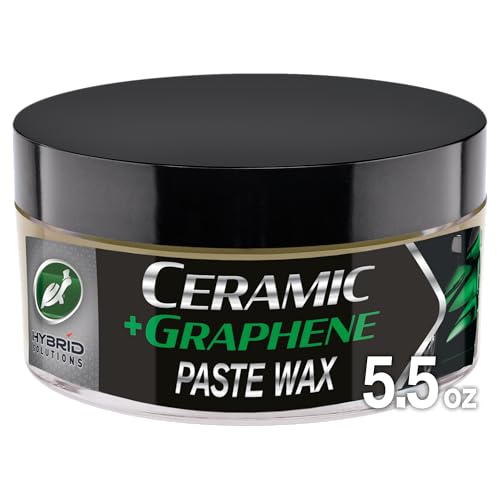 Turtle Wax Hybrid Solutions Ceramic Graphene Paste Wax for Car Detailing, High Gloss Shine, Extreme Water Beading, Long-Lasting Protection, for Paint, Glass Metal, Wheels and More, 5.5 oz (Pack of 1)