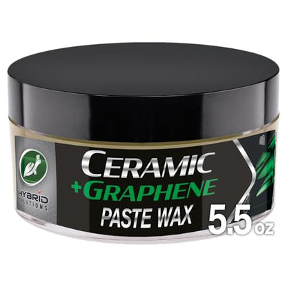 Turtle Wax Hybrid Solutions Ceramic Graphene Paste Wax for Car Detailing, High Gloss Shine, Extreme Water Beading, Long-Lasting Protection, for Paint, Glass Metal, Wheels and More, 5.5 oz (Pack of 1)