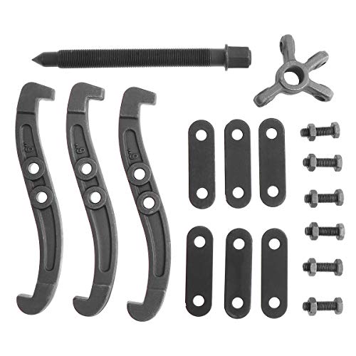ChgImposs Multifunction Standard Carbon Steel 2 Jaw / 3 Jaw Bearing Puller with 4 Single Hole Claw Pullers for Car/Mechanical Repairing (6 Inch) - size: 6 Inch