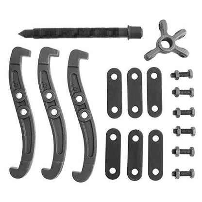 ChgImposs Multifunction Standard Carbon Steel 2 Jaw / 3 Jaw Bearing Puller with 4 Single Hole Claw Pullers for Car/Mechanical Repairing (6 Inch) - size: 6 Inch
