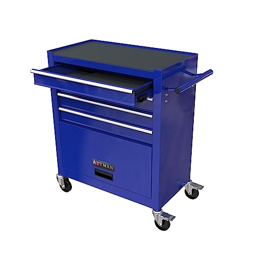 Tool Sets and 4 Drawers Tool Cart with Wheels,Rolling Tool Box Mechanic Tool Storage,Drawers Rolling Tool Case with 238 Piece Tool Kits for Workshop Maintenance,Garage,Repair Shop (Blue) - size: 233pcs - Blue