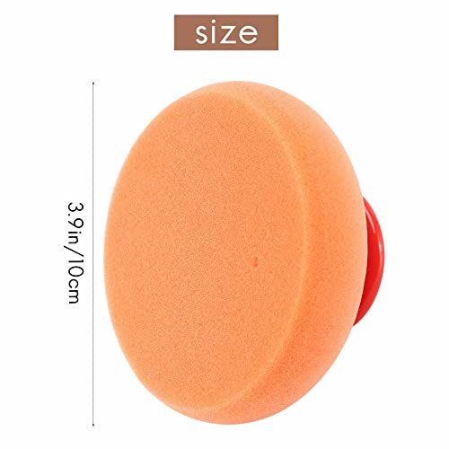 6Pcs/Set Car Wax Wash Polish Pad Sponge Cleaning Foam Kit Microfiber Applicator Pads with Gripper Handle Car-Styling