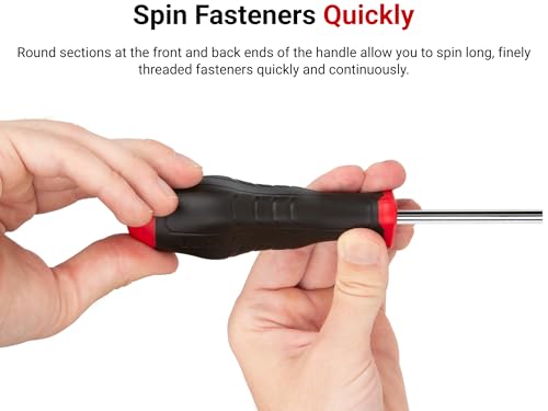TEKTON Long High-Torque Screwdriver Set, 6-Piece (#1 - #3, 3/16-5/16 in.) | DRV43017 | Made in USA