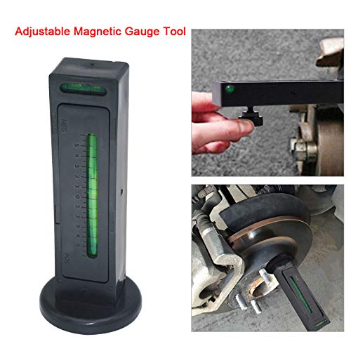 Universal Magnetic Gauge Tool Wheel Alignment, Camber Caster Strut Wheel Alignment Tool for Truck Car RV (Black)