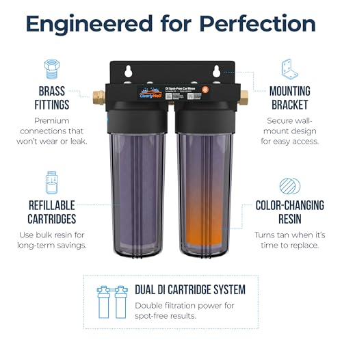Deionized Spot-Free Car Wash Rinse System Unit, Spotless Water Deionizer for Car Washing, RV, and Motorcycle, Without Hose - size: Regular Without Hose