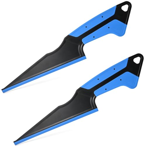 NEWISHTOOL 2 PCS Window Tint Squeegee Side Swiper Squeegee Magnet PPF Tools | Fixed TPU Rubber Blade, All-Purpose Scraper for Film Installing, Glass Cleaning Water Remove, Water Blade Wiper Tint Tools