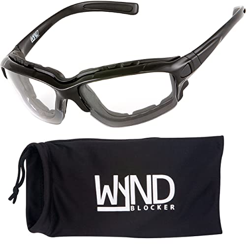 Motorcycle Riding Glasses Extreme Sports Wrap Sunglasses - color: Black | Clear