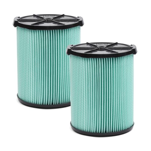CRAFTSMAN CMXZVBE38777 Genuine 5-20 Gal. HEPA Media Wet Dry Vacuum Filter | Fits Most 5 to 20 Gallon CRAFTSMAN Shop Vacuums, Easy Installation and Traps Allergens, 2-Pack - size: 2-Pack, style: HEPA Media