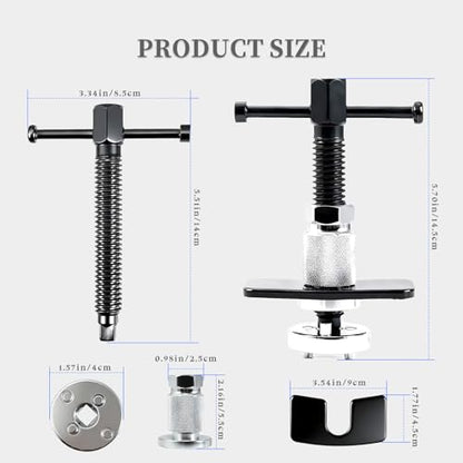 Car Brake Caliper Tool, Brake Caliper Piston Rewind Tools, Heavy-Duty Brake Suitable for Cars and Trucks, Compress Internal Brake Pads and Reset Pistons