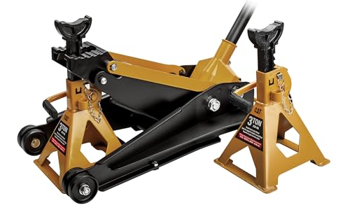 Cat 2 Ton U-Jack Floor Jack with 3 Ton Jack Stand, U-Shape Slotted Saddle, Car Repair - 6000-Pound 980829ECE - size: 2 Ton