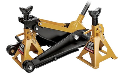 Cat 2 Ton U-Jack Floor Jack with 3 Ton Jack Stand, U-Shape Slotted Saddle, Car Repair - 6000-Pound 980829ECE - size: 2 Ton