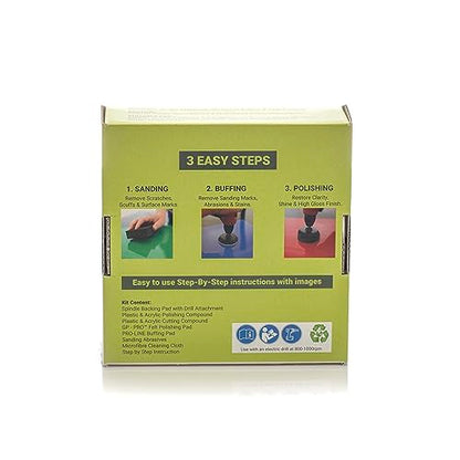 Glass Polish 31007 Plastic and Acrylic Polishing and Scratch Removal Kit