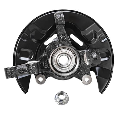 Detroit Axle - Front 4pc Steering Knuckles Kit for 03-08 Toyota Matrix, 2 Steering Knuckles & Wheel Bearing Hubs 2 Outer Tie Rods 2003 2004 2005 2006 2007 2008 [4-Wheel ABS] Replacement - size: 4SU50495/Kit