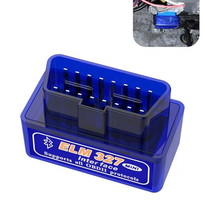 MLY OBDII Car Auto Diagnostic Scanner, ELM327 V2.1 Bluetooth OBDII Scan Diagnostic Tool, Professional Car Bluetooth Engine Fault Code Reader, Universal Car Accessories Support Android and iOS