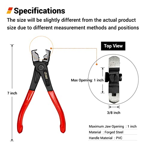 EWK Clic & Clic-R Hose Clamp Pliers, CV Boot Clamp Tool with One-Handed Spring-Loaded Design for Damage-Free Removal, Fits Mercedes-Benz BMW Audi VW