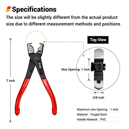 EWK Clic & Clic-R Hose Clamp Pliers, CV Boot Clamp Tool with One-Handed Spring-Loaded Design for Damage-Free Removal, Fits Mercedes-Benz BMW Audi VW