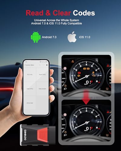 GOOLOO DEEPSCAN OBD2 Scanner Diagnostic Tool, Bluetooth Wireless All System Diagnostics for iOS & Android, Bi-Directional Control, 8+ Hot Reset, Code Reader, Live Data & Performance Test