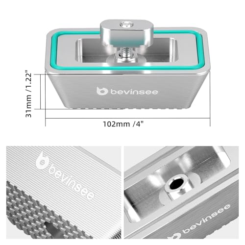 Bevinsee Jack Pad Aluminum Compatible with 3 Series E46 1999-2006, X3 Series E83 2004-2010, Z4 Series E85 E86 2004-2008, E89 2009-2016, Replaced 51718268885 Silver - color: Silver