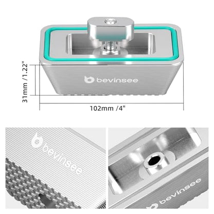 Bevinsee Jack Pad Aluminum Compatible with 3 Series E46 1999-2006, X3 Series E83 2004-2010, Z4 Series E85 E86 2004-2008, E89 2009-2016, Replaced 51718268885 Silver - color: Silver